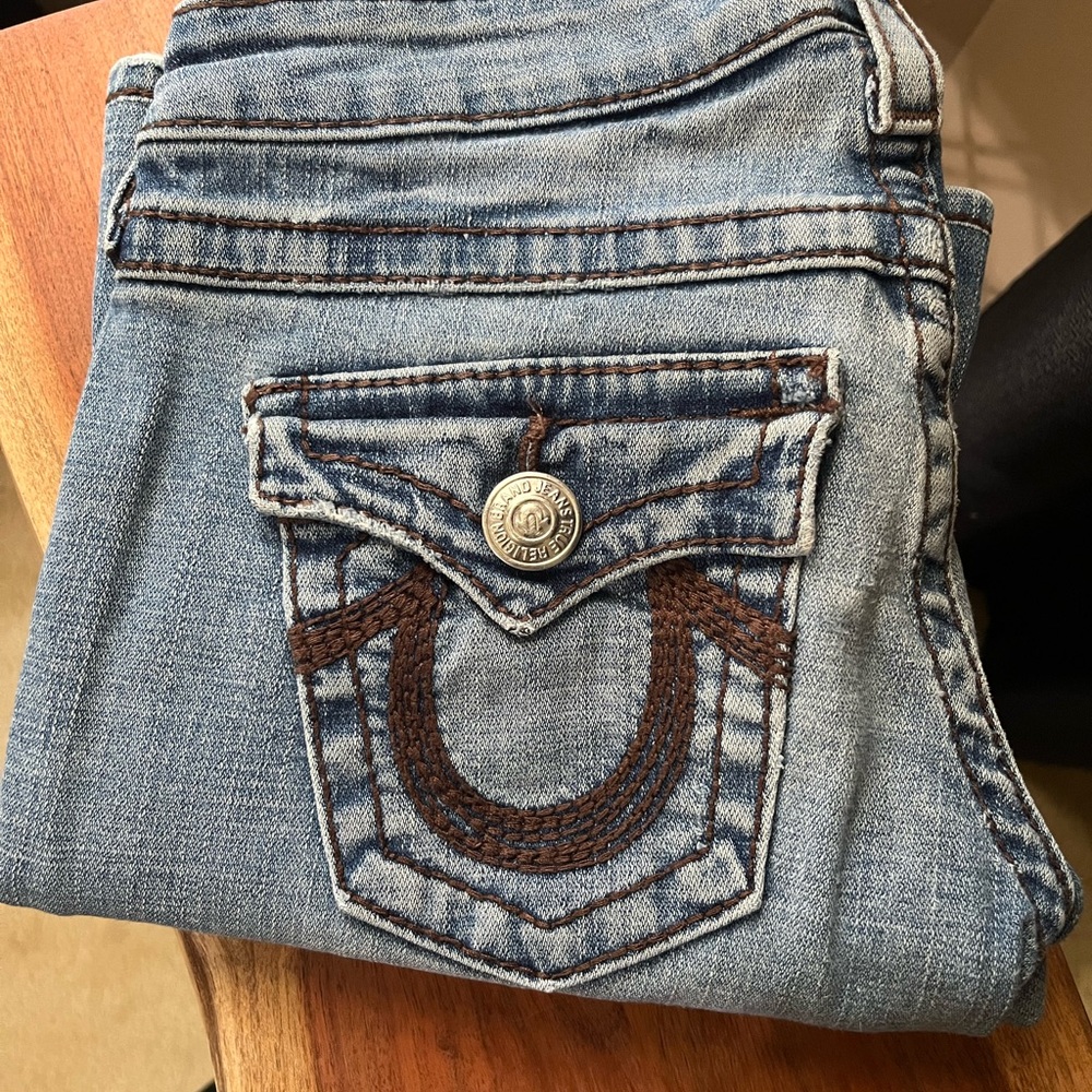 True Religion Low rise Flare jeans